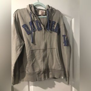 47 Brand US Size (Men's M)LA Dodgers Vintage Styled Zip-Up Hoodie W/ Pockets